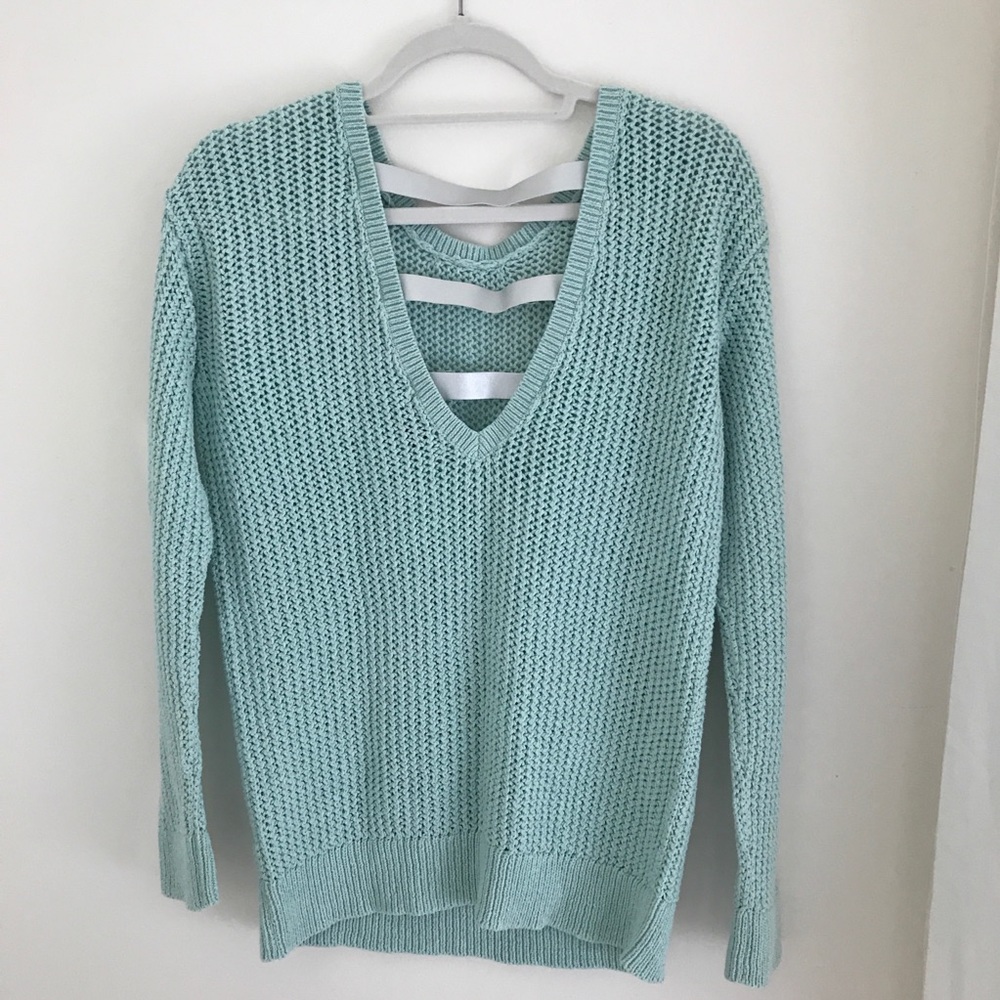 Teal Trouvé Sweater (back pictured)